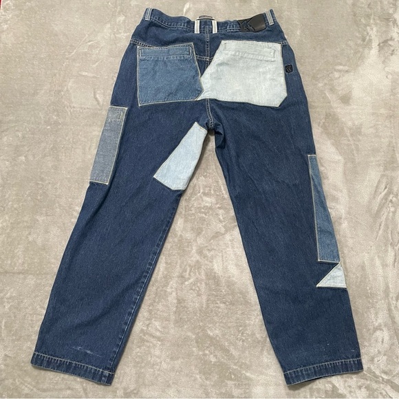 Vintage Karl Kani Patchwork Jeans 36 Baggy Carpenter 90s Hip Hop Streetwear - Picture 5 of 16